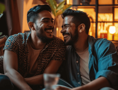 Couple discussing boundaries and consent